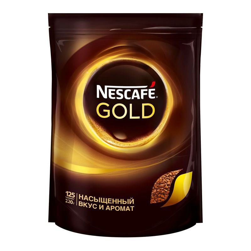 220.jpg 17495-ყავა Nescafe Gold 320 გრ. ეკონომ. პაკეტი - Image 1